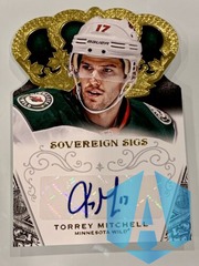 2013-14 Panini Crown Royale Sovereign Sigs Torrey Mitchell SO-TM Minnesota Wild